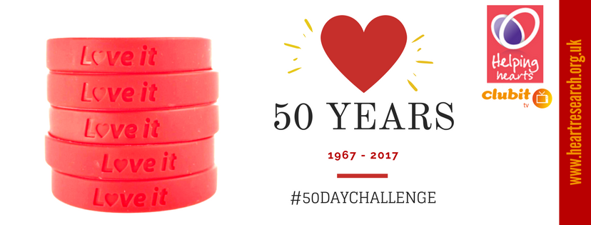 Heart Research UK 50 Years #50DayChallenge